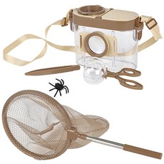 네이처 자연관찰 채집통 + 채집채 세트 곤충 잠자리 물고기 어린이 뜰채, 1세트