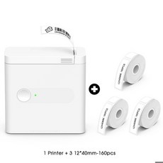 휴대용 라벨 프린터 D12 스티커 라이프 접착 유사 P15와 무잉크 미니 블루투스, 1 Printer 3 1240