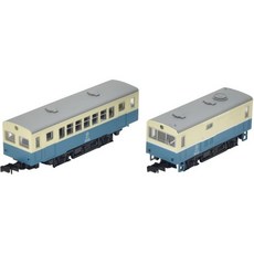 10494767 기차 기관차 모형 열차 철도 노스텔직 후이 전철 고개 타오 선 기동차 + 화물 전동차 키하202 키니903 새 도색 2량 세트 디오라마 용품