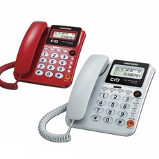 대우 코러스 발신자표시 유선전화기 DT-7780 사무용 가정용 옵션선택, 화이트