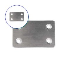 쌍문상회 지금 필요한 1.5T 각파이프 목재고정 스텐평철 장석 보강철물 판금 강판 목재연결 꺽쇠 평철 지지대 60x38 31872EA, 본상품