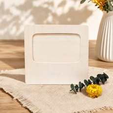 작품 엣지 탁상액자 합판, 최소구매수량 10개 묶음 / 16cm