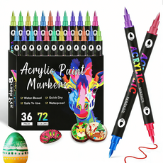 시스슈 아트 트윈마카펜 아크릴 페인트 마카펜 세트, 1세트, 72색