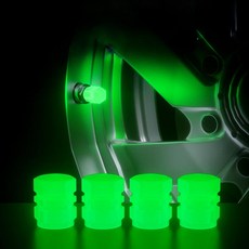 야광 타이어밸브캡 에어캡 공기주입구 벨브캡 일반형 차량용자동차 자전거 오토바이 4p세트, 4개입, 핑크