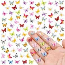 해외 WOZADU 공예용 작은 꿀벌 200개 미니 레진 인형의 집 미니어처 물건 요정 정원 마이크로 조경 장식용 동물 미국매장정품+ 1724387, Butterfly A.