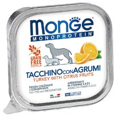 瑪恩吉 無榖蔬果系列狗餐盒, 24個, MONO無榖餐盒 火雞+柑橘 150g