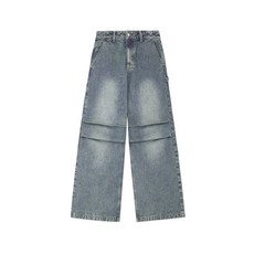 [오드스튜디오] 파라슈트 워싱 와이드 데님 팬츠 - BLUE