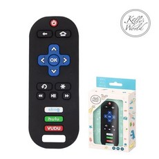 Kelly's World 派對動物固齒器，手握型食用矽膠固齒器，適用於三個月以上寶寶，安全無毒，舒緩長牙不適, 固齒器, 任你咬遙控器, 1個