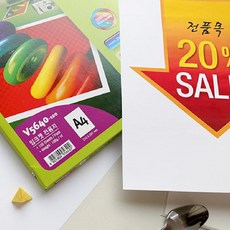 프린텍 컬러잉크젯 전용지 A4 100매 V5640-100hoh3+1Ome