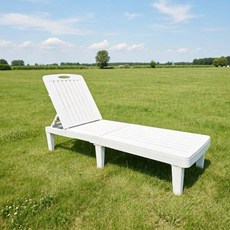 목욕탕 썬베드 수영장 사우나 리조트 의자 체어 펜션 플라스틱 등받이 썬배드 야외 휴식, 1개, 화이트 낮잠 의자