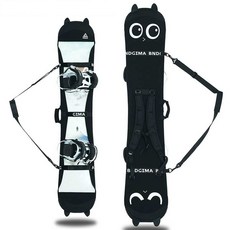 스노우 보드 가방 백팩 데크 캐리어 케이스 수납 휴대, 블랙, 1개