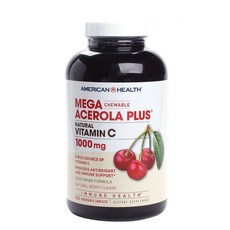 AMERICAN HEALTH 維他命C漿果味咀嚼片 1000mg, 60顆, 1罐