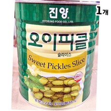 진양 슬라이스 스위트 오이 피클 3.2kg 대용량 업소용