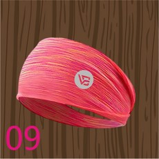 velafeel瑜伽髮帶男女運動跑步束髮頭帶透氣吸汗健身頭巾籃球止汗, A88-09【圓標2】, 1個