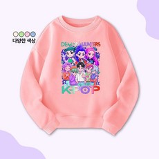 K팝 데몬스 아동 여아 후드티 가을 겨울 키즈 댄스룩 뉴진스스타일 어린이 상의