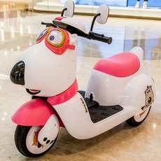 유아용 스쿠터 빼꼼 전동 오토바이 어린이 만화 캐릭터 디자인 3륜 장난감 자동차, 전기 같은, 핑크, 1개