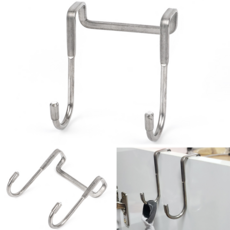 2CM 미만 문 걸이 후크 2개 일체형 행거 걸이 문틈후크 1P