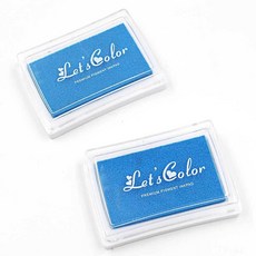 컬러 잉크패드-하늘 하늘색잉크 유성스탬프 스탬프 enj+201my