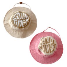 HuamMakes 兒童款Safari帽 Good Time漁夫帽 2頂組