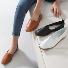 여성 단화 심플 베이직 민자 로퍼 플랫슈즈