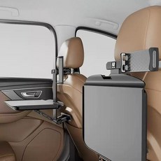 작업 스탠드 조명 네일 뷰티 장거리 차량용 테이블 멀티트레이 뒷자석 접이식, 2. 휴대폰 거치대 없음