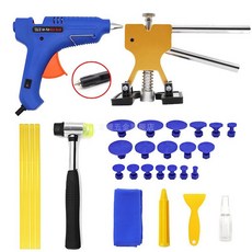 자동차 덴트도구 판금 복원 노크로드 보수 흡착식 수리툴, 1개, 흡착 소형 홈 세트 (12V 차량용 글루건)