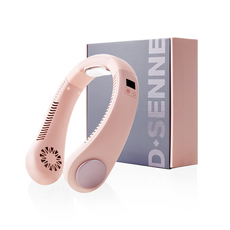 D SENNE 質感掛脖風扇 DSF002, 粉色的