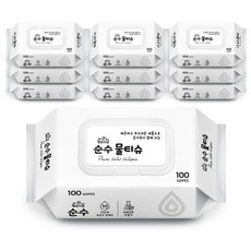 행운드림 순수 물티슈 식당용 여행용 안전한 카페 캡형 물티슈 10팩, 10개