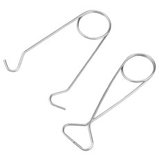 2pc 야외 물고기 턱 스프레더 캠핑 하이킹을위한 스테인레스 스틸 물병 걸이 편리하고 신뢰할 수있는 교수형 후크