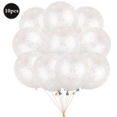눈송이 장식 생일 축하 배너 풍선 크리스마스 겨울 카니발 얼음 눈 테마 파티, 1개, 13. 10pcs