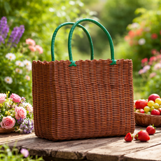 파티모스피어 피크닉바구니 피크닉바스켓 수영목욕가방, 갈색