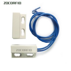 유선 도어 윈도우 마그네틱 센서 스위치 PTSN 및 GSM 경보 시스템 캐비닛과 AC85-220V 작동, NO type white, 03 NO type white