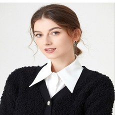 쉬폰 페이크카라 레이어드카라 블라우스 목이너 반목 터틀넥 페이크풀오버 페이크카라