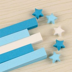 스타 추억의 럭키 이션 종이, 1개, AA. 드 블루 60장