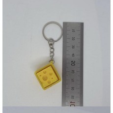 3D 치즈 1구 바디 키캡바디 키캡 키링 컬러 키보드 자판 동대문 꾸미기 키캡꾸미기 딸깍이 클리커, 단품, 1개