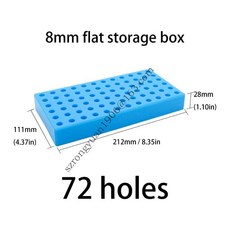 멀티 슬롯 밀링 도구 76HA 케이스 박스 드릴 주최자 홀더 커터 플라스틱 가공 트레이 센터, 8mm 72 holes, 1개