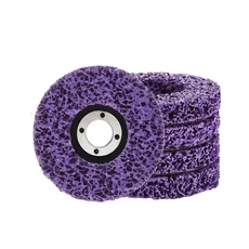 앵글 그라인더용 샌딩 연마 휠 스트립 디스크 폴리 페인트 녹 제거 클린 22mm 보어 5 개, 03 5pcs Purple