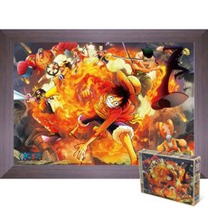 퍼즐피플 원피스 직소퍼즐 500피스 시리즈, 불굴의투지 500P 액자포함(우드월넛), 1개