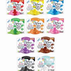 칼라천사점토 검정30G 팩 10개입 점토놀이