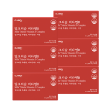 클라리온 밀크씨슬 비타민B 30정 6박스 간영양제 면역력, 6개