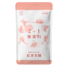 植人主義 2+1 優蛋白 紅茶拿鐵 無添加糖 35克, 35g, 1個