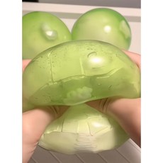 청사과 왁뿌볼 말랑이 왁뿌 슬랑이, 1개, 130g, 녹색