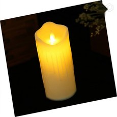 [루아르셀] LED 캔들 웜색 7.5x20cm 로맥틱 촛불 무드등 탁상캔들