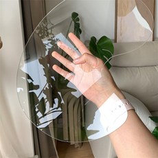 콩군하우스 손잡이홀 타원형 아크릴 팔레트 30x40cm 작업도구