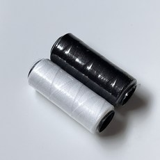 한강재봉사 가정용 손바느질 실 검정색 흰색, 1개