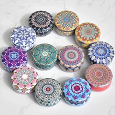 12pcs 혼합 색상 철 양초 주석 항아리 빈 수-DIY 양초 건조 향신료 및 과자에 대 한 저장 케이스로 만들기, 01 12PCS Mixed
