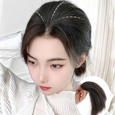 윗머리 볼륨 부분 가발 머리뽕부분 가발 정수리뽕 옆머리 뒷머리 헤어피스, 10cm-내추럴브라운, 1개