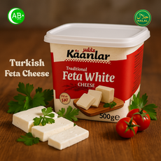 Soft Feta Cheese Peynir Halal Kaanlar Turkiye 할랄 소프트 페타 치즈 페이니르 칸라르 터키, 4개, 500g