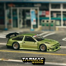 타막웍스 1/64 토요타 스프린터 트레노 AE86 Widebody Green - Designed by Jon Sibal - GLOBAL64, 1개