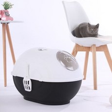 캡슐 타원형 고양이 토일렛 화장실CF-S11 블랙, 1개, 본상품선택